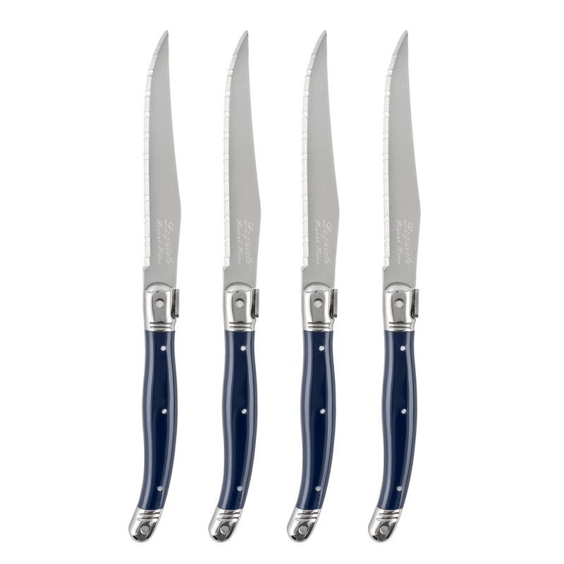  French Home Laguiole Navy Steak Knife Set - Navy - Bonton