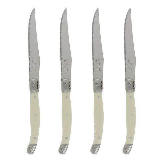 Laguiole Ivory Steak Knife Set.