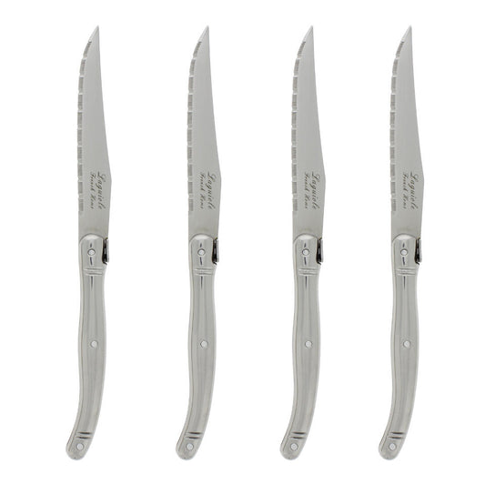 Set of 4 Laguiole Stainless Steel Steak Knives