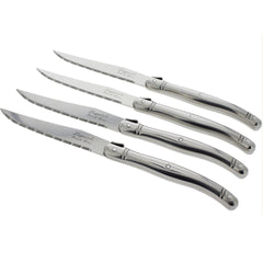 Set of 4 Laguiole Stainless Steel Steak Knives