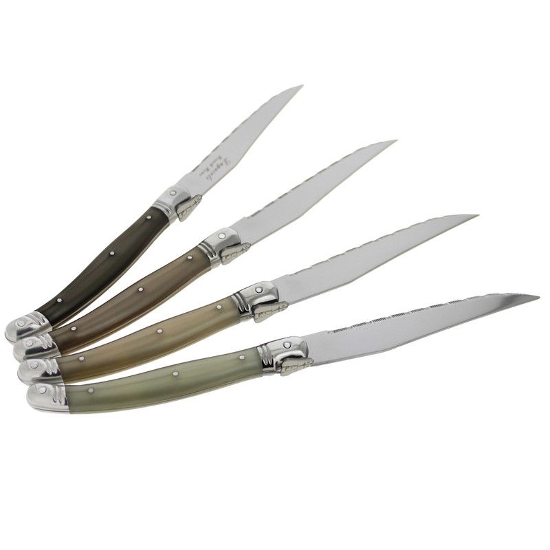  French Home Laguiole Neutral Tones Steak Knife Set - Multi Color - Bonton