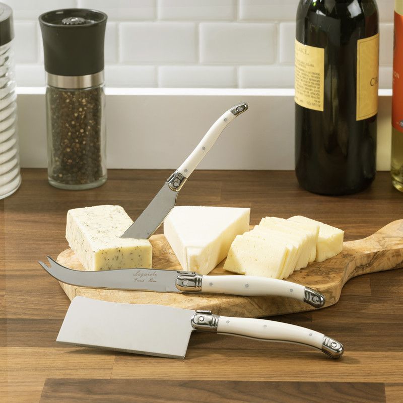  French Home Laguiole Cheese Knife Set - Ivory - Bonton