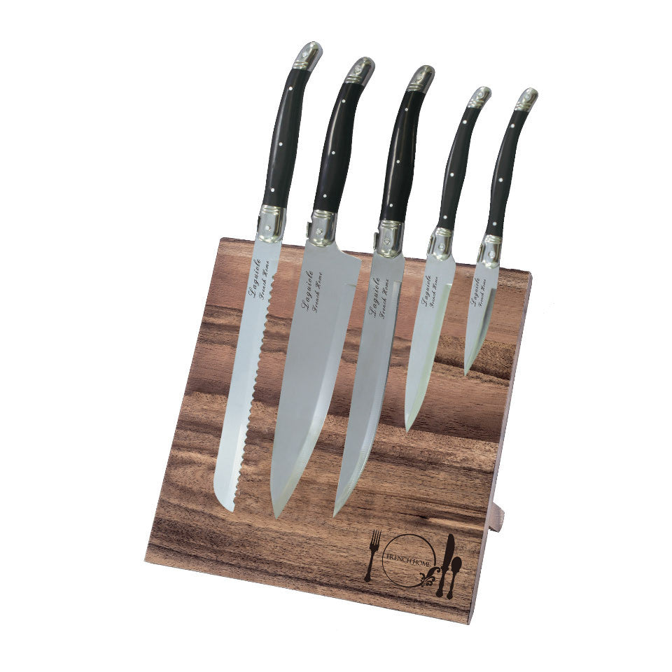  French Home 5 Piece Laguiole Kitchen Knife Set - Default Title - Bonton