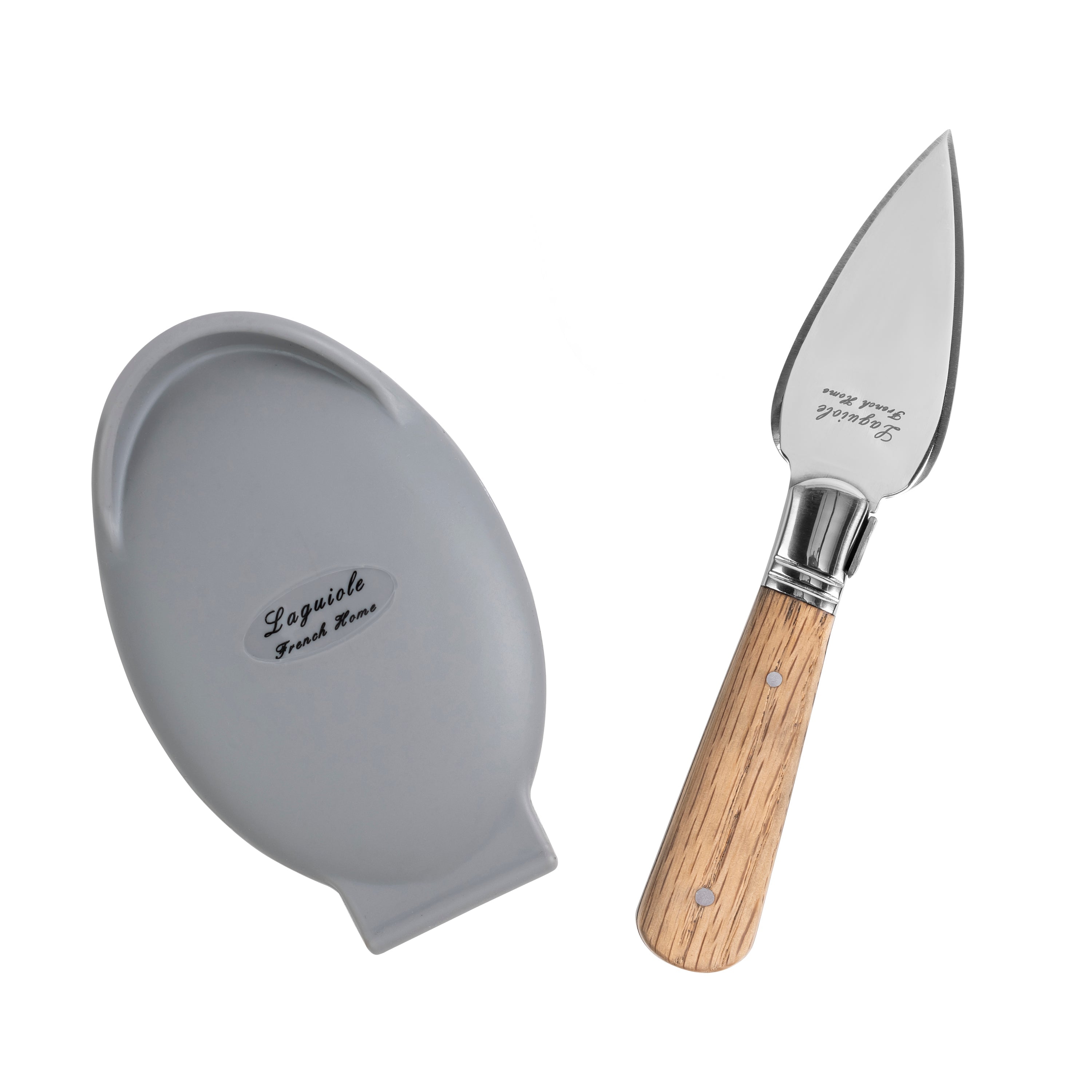  French Home Set of Laguiole Oyster Shucking Knife and Silicone Holder - Default Title - Bonton