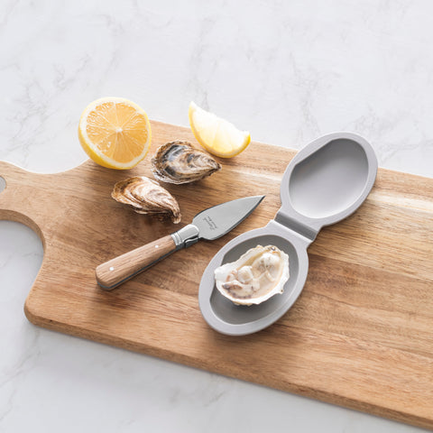 Set of Laguiole Oyster Shucking Knife and Silicone Holder