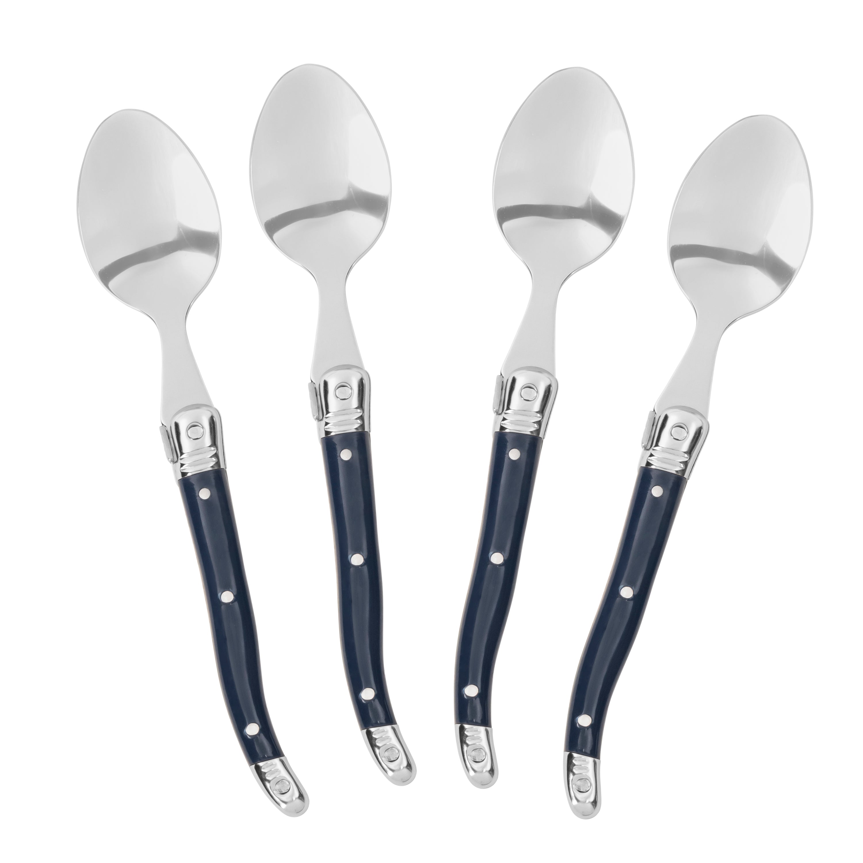  French Home French Home Laguiole Coffee Spoons, Set of 4, Navy - Default Title - Bonton