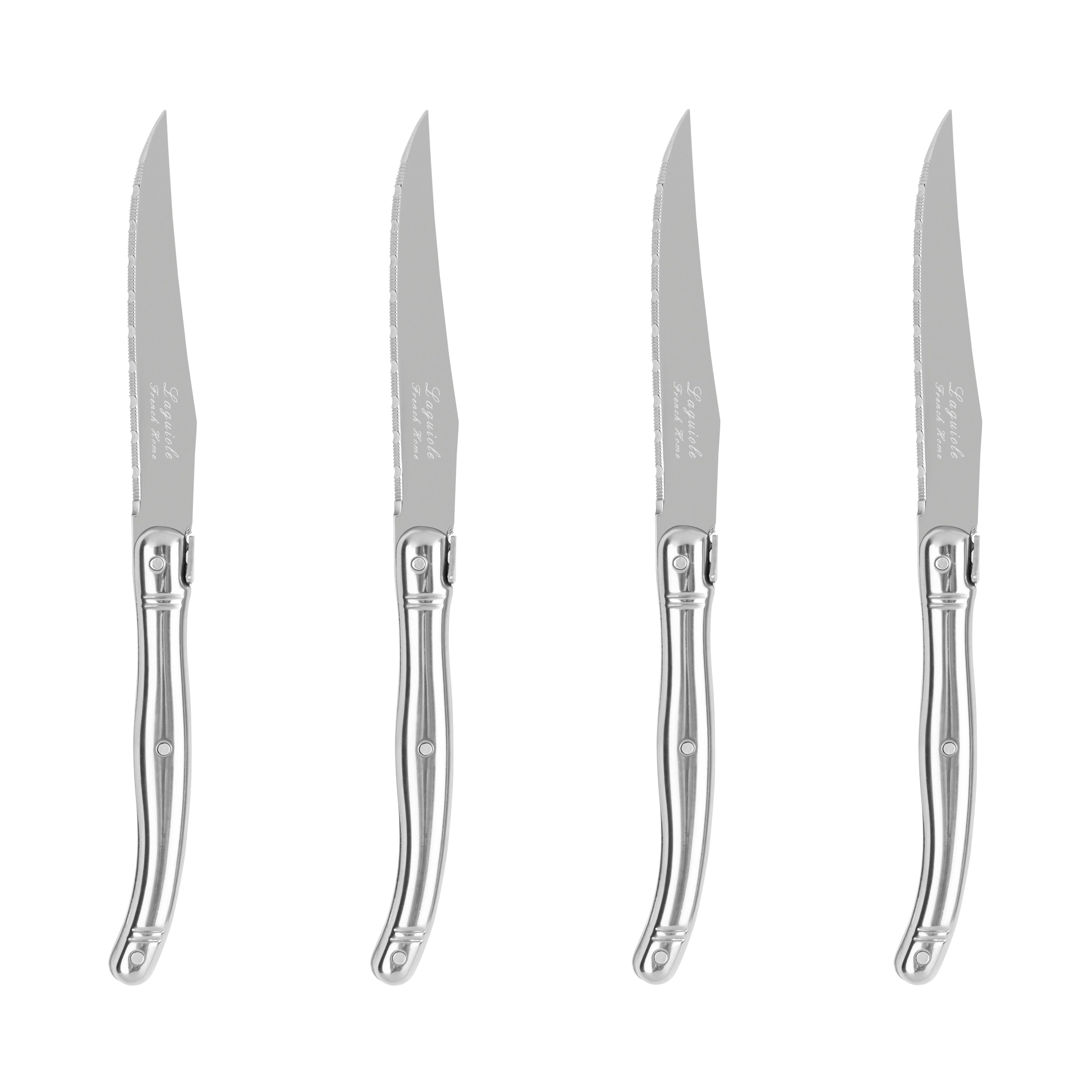  French Home Laguiole Connoisseur 4-Piece Steak Knife Set With Stainless-Steel Handles - Default Title - Bonton