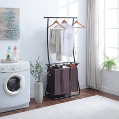 Laundry Sorter with Hanging Bar