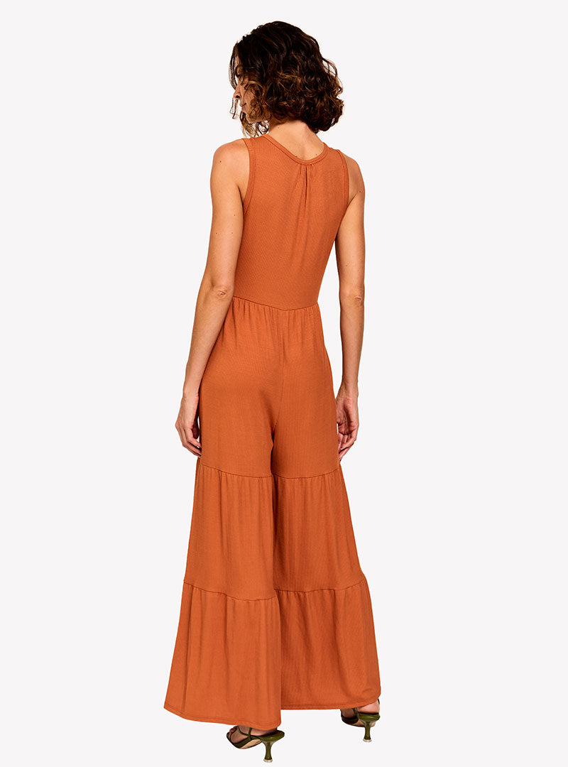  LOULOU DAMOUR ARIANA- Jumpsuit (Burnt Orange) - XS - Bonton