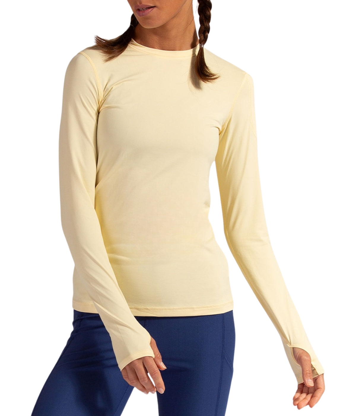  BloqUV BloqUV Women's UPF 50+ Sun Protection Long Sleeve Sun Shirt 24/7 Top - Lemon Yellow - Bonton