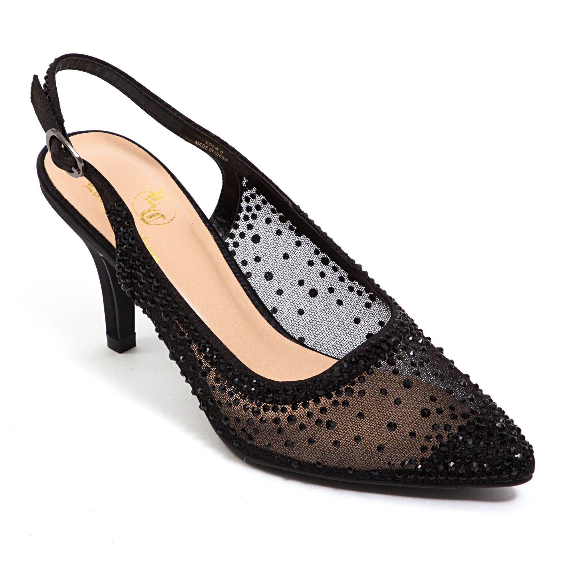  Lady Couture Lola Slingback Pump - Black - Bonton