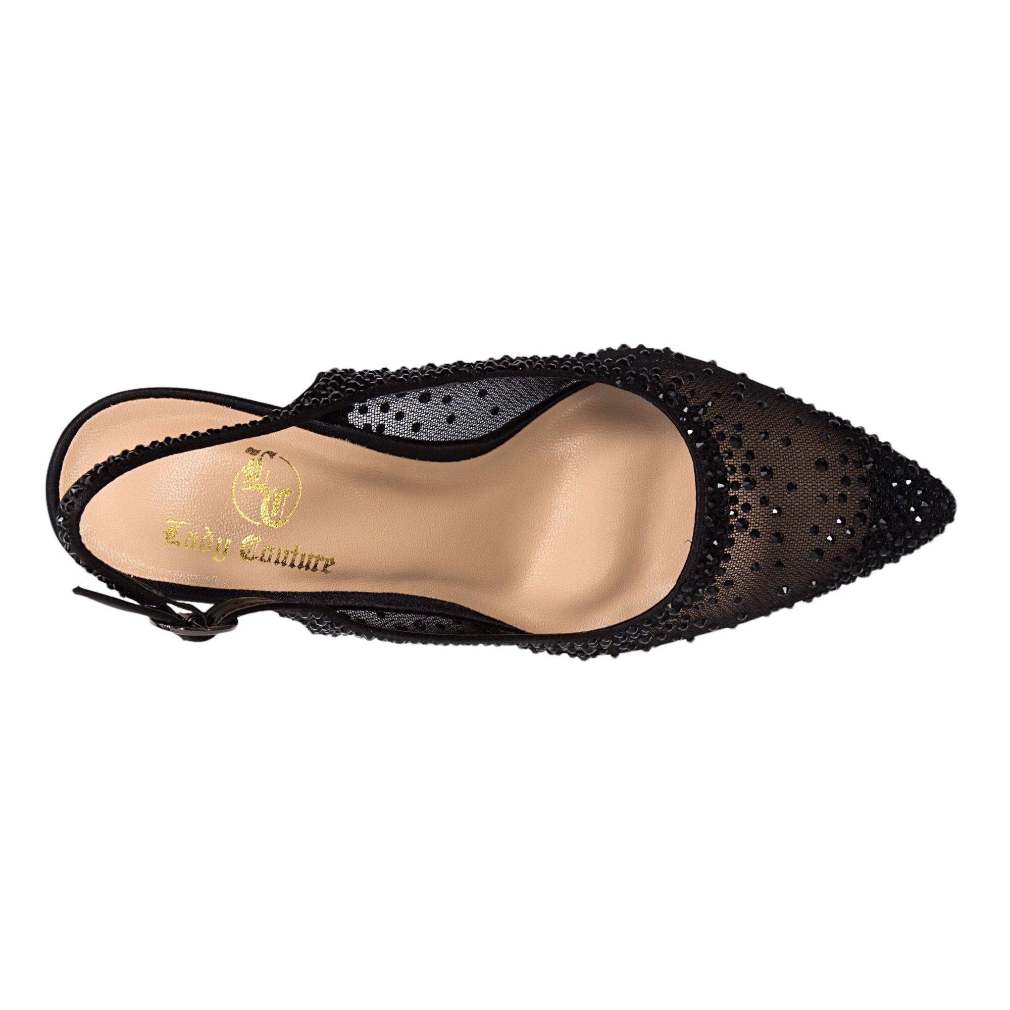  Lady Couture Lola Slingback Pump - Black - Bonton