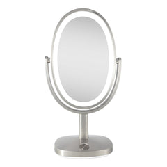 Newport Lighted Makeup Mirror with 5X/1X Magnification & Touch Pad