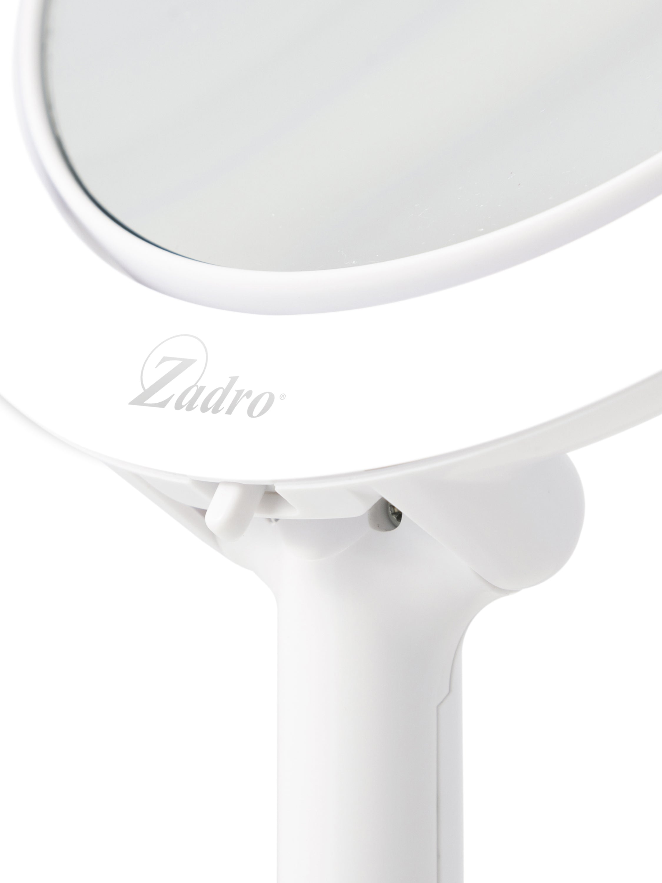  Zadro Hudson Lighted Makeup Mirror with 8X/1X Magnification & Suction Cup - White - Bonton