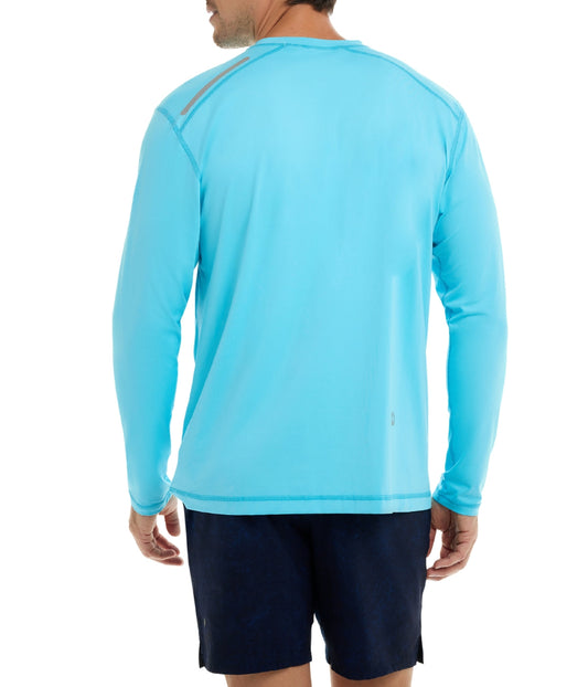 BloqUV Men's UPF 50+ Sun Protection Long Sleeve Jet Tee Top