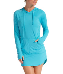 BloqUV Women's UPF 50+ Sun Protection Hoodie Dress