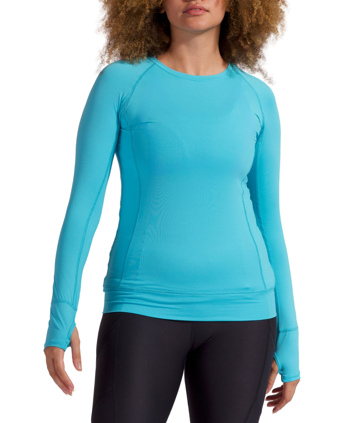  BloqUV BloqUV Women's UPF 50+ Sun Protection Pullover Top - Light Turquoise - Bonton