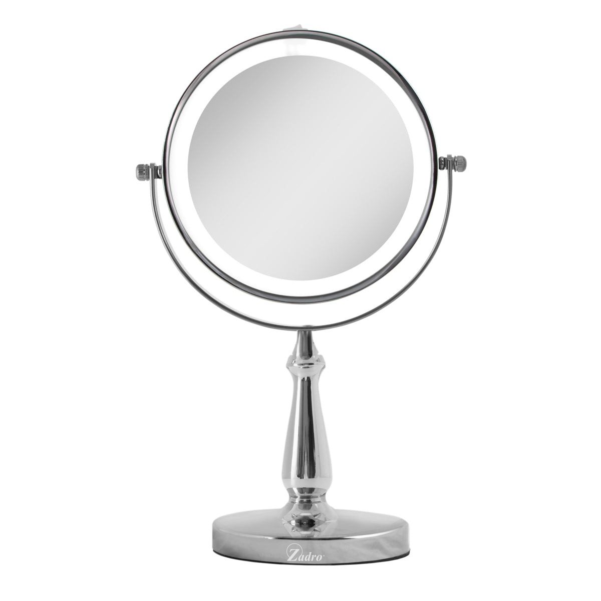  Zadro Lighted Makeup Mirror with 8X/1X Magnification - Chrome - Bonton