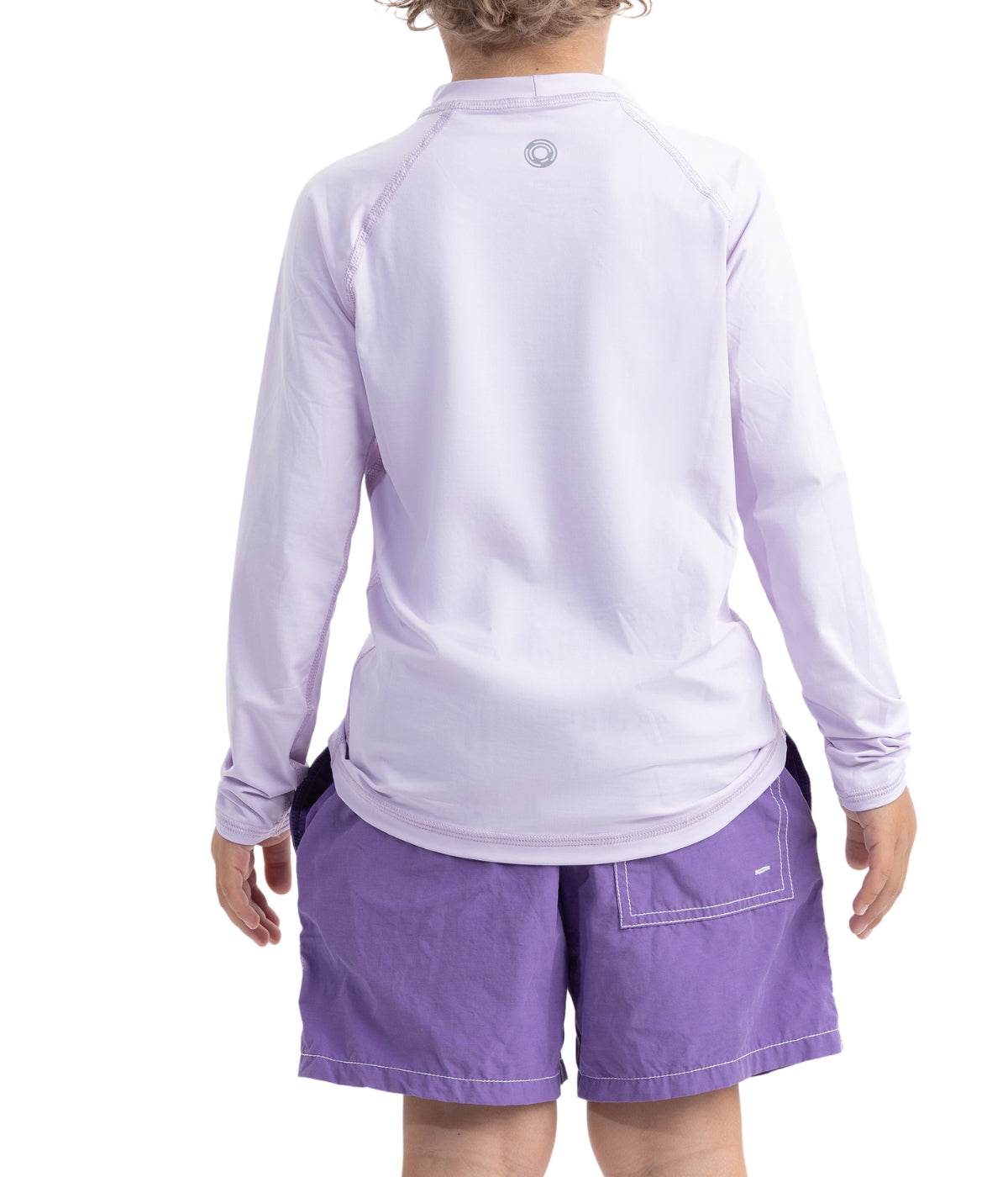  BloqUV BloqUV Kids' UPF 50+ Sun Protection Long Sleeve Crew Neck Top - Lavender - Bonton