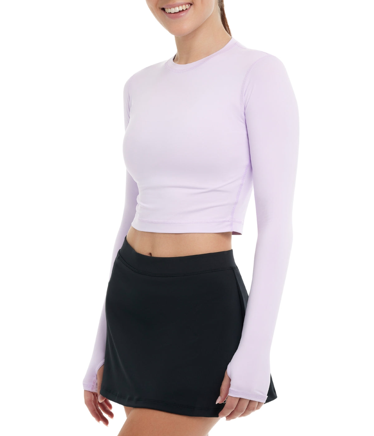  BloqUV BloqUV Women's UPF 50+ Sun Protection Everyday Crop Top - Lavender - Bonton