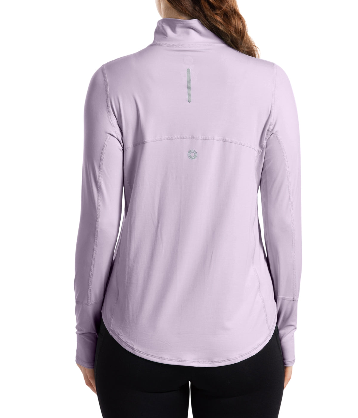  BloqUV BloqUV Women's UPF 50+ Sun Protection Relaxed Mock Neck Quarter Zip Top - Lavender - Bonton