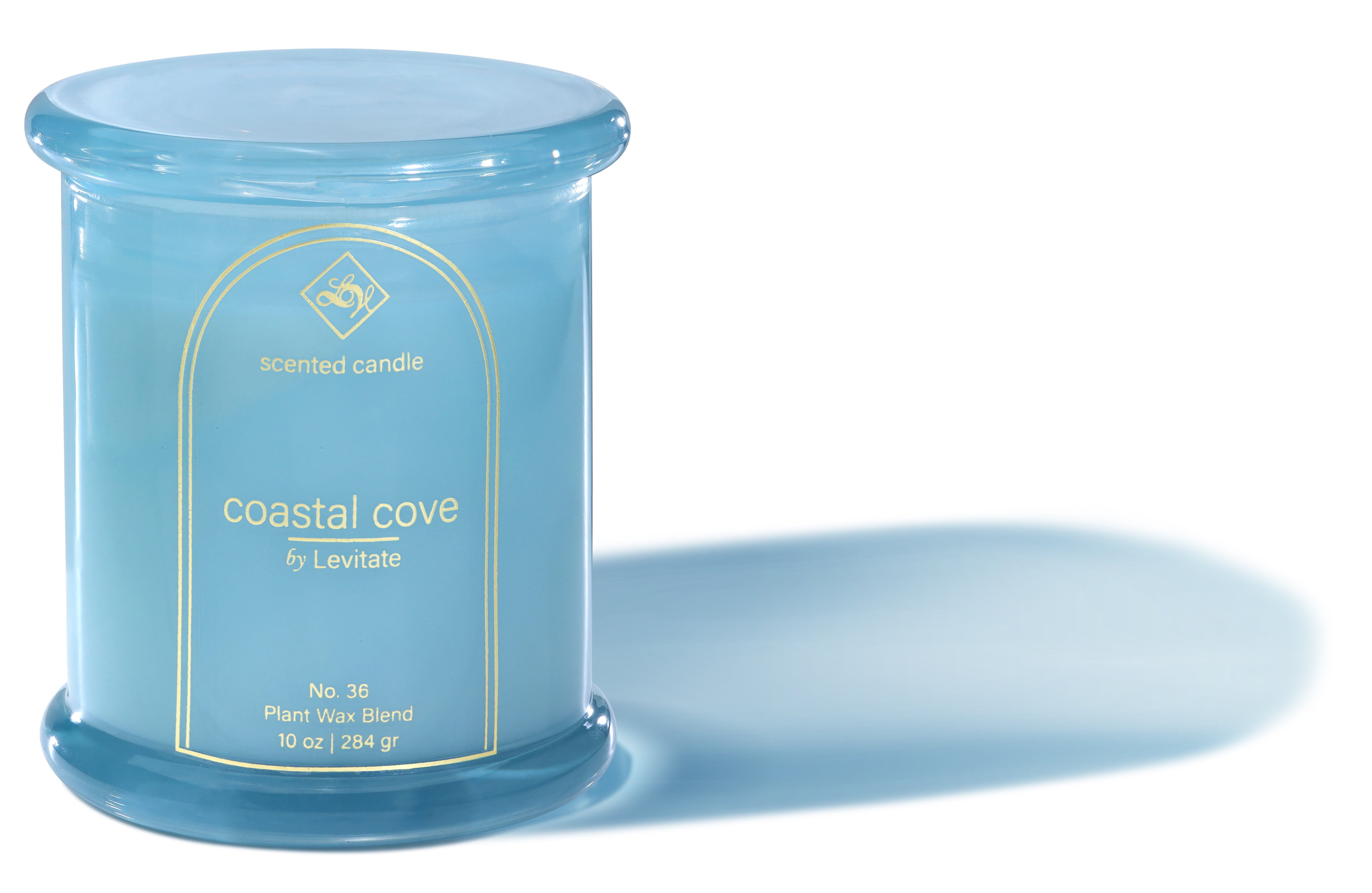  Levitate Candles Island Essence Coastal Cove - Aqua Blue - Bonton