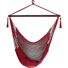 Caribbean Style Extra Large Hanging Rope Hammock Chair Swing