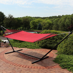 2-Person Double Rope Hammock with Steel Stand