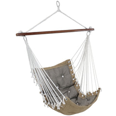 Large Tufted Victorian Hanging Hammock Chair Swing - 300 lb Weight Capacity