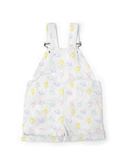 Unicorn Print Overall Shorts