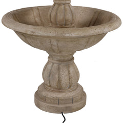 61"H Electric Polyresin and Fiberglass 3-Tier Cornucopia Water Fountain