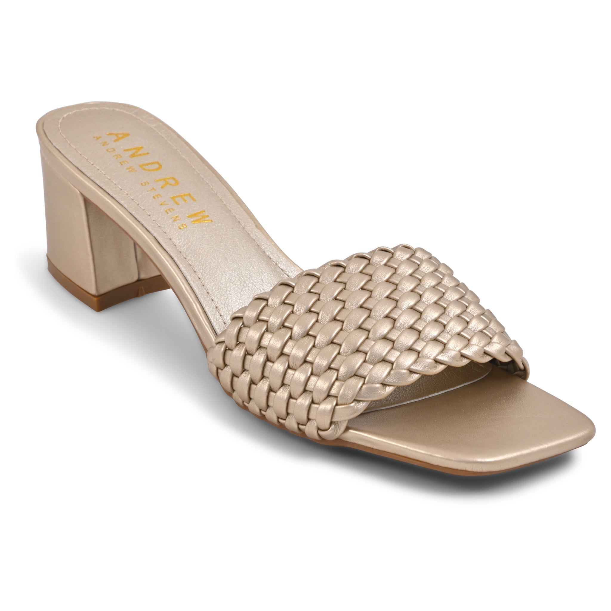  Andrew By Andrew Stevens Women's Lada Sandals - Gold - Bonton