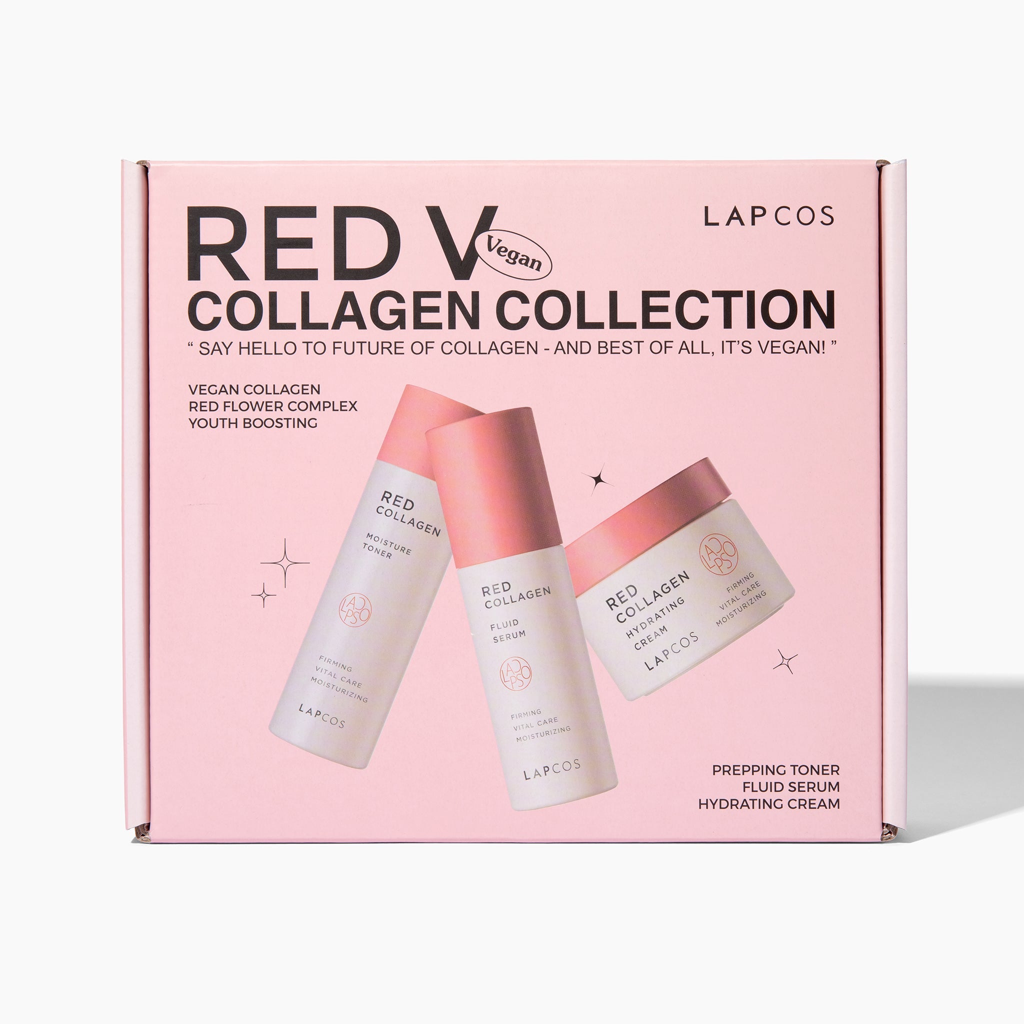  LAPCOS Red Vegan Collagen 3-Step Set by LAPCOS - Default Title - Bonton