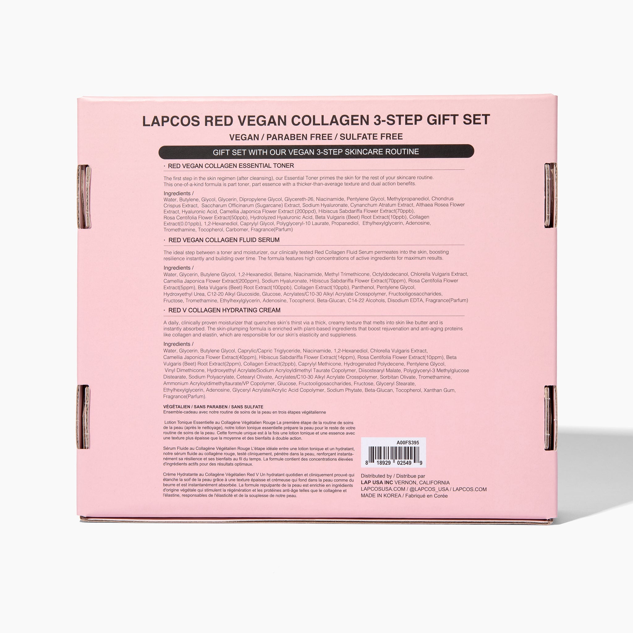  LAPCOS Red Vegan Collagen 3-Step Set by LAPCOS - Default Title - Bonton