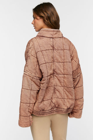 Quilted Zip-Up Jacket