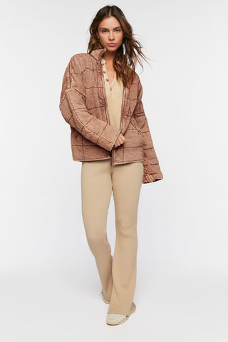 Quilted Zip-Up Jacket