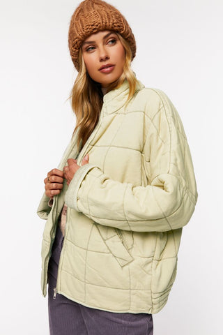 Quilted Zip-Up Jacket