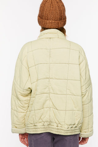 Quilted Zip-Up Jacket