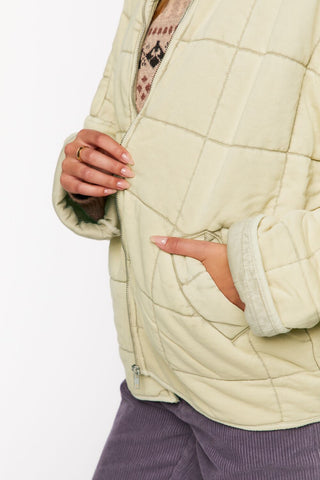 Quilted Zip-Up Jacket