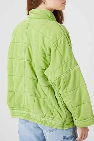 Quilted Zip-Up Jacket