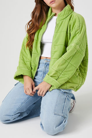 Quilted Zip-Up Jacket