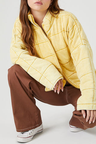 Quilted Zip-Up Jacket