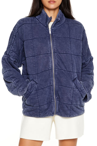 Quilted Zip-Up Jacket
