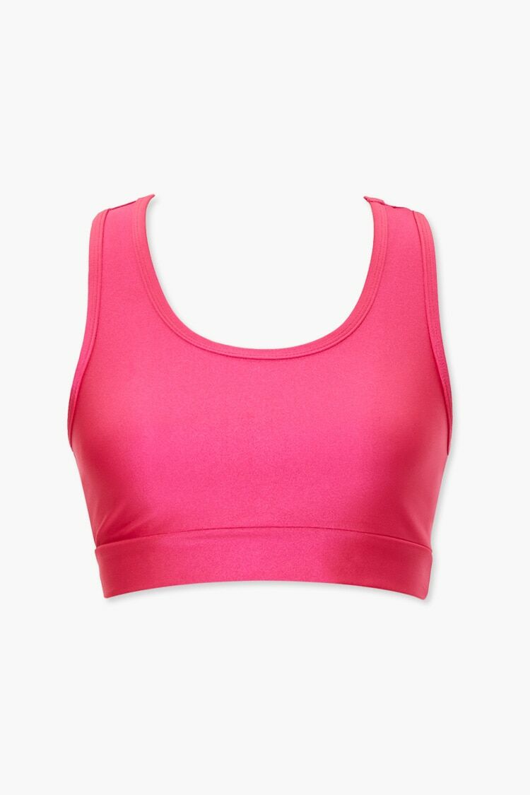  Forever 21 Racerback Sports Bra - fuchsia - Bonton
