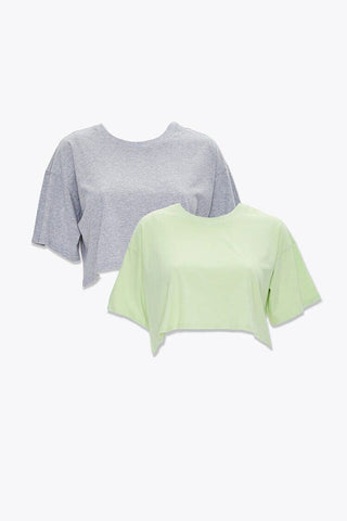 Plus Size Cotton Crew Tee Set
