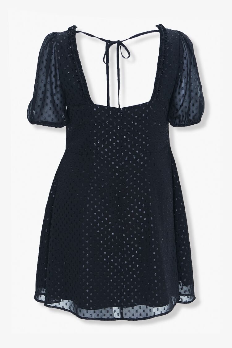  Forever 21 Plus Size Polka Dot Sweetheart Dress - black - Bonton