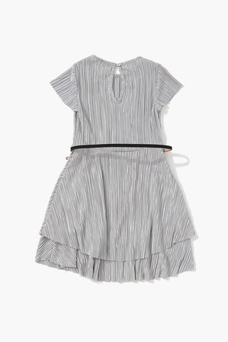 Girls Belted Pleated Dress (Kids)