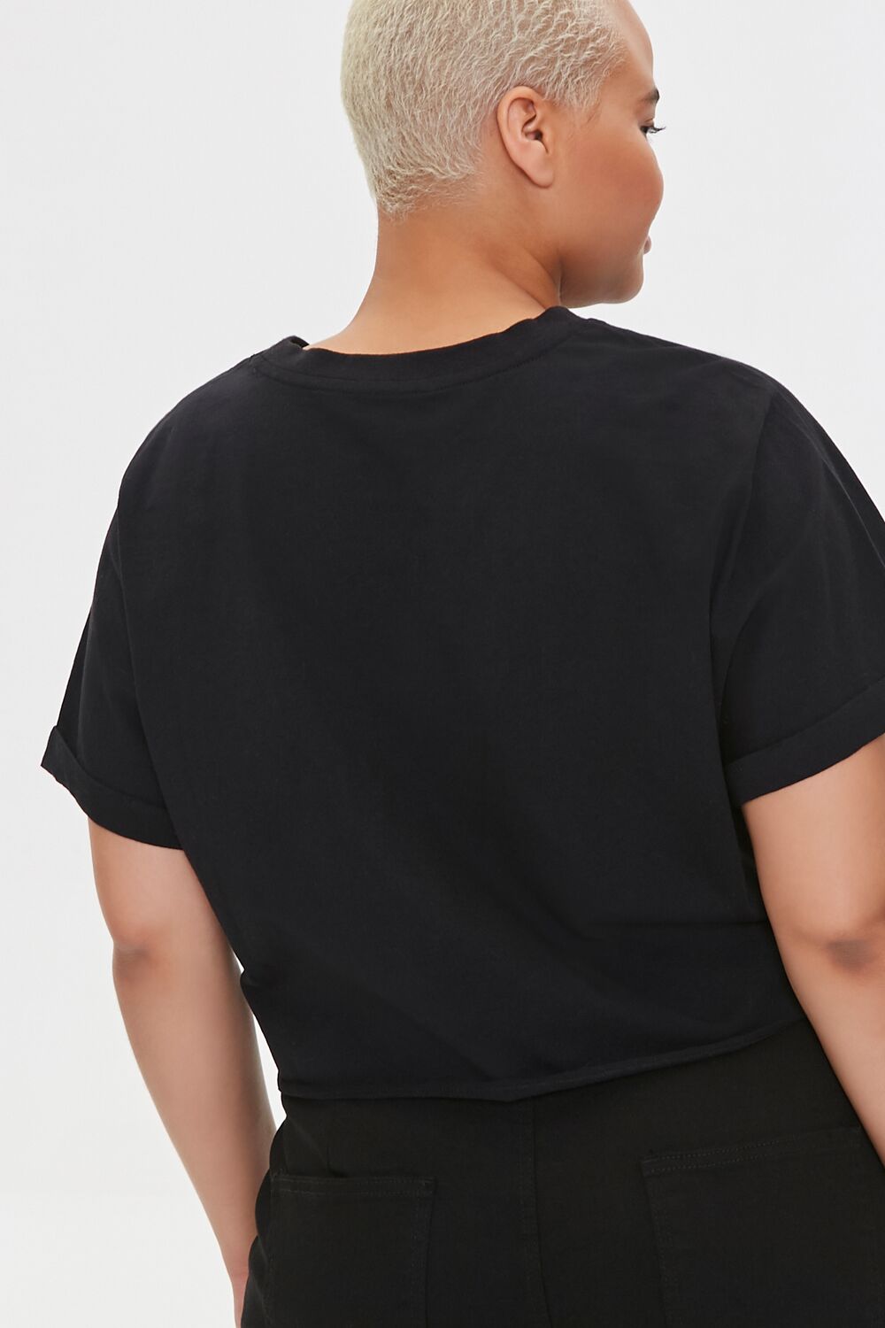  Forever 21 Plus Size Active Pocket Tee - black - Bonton