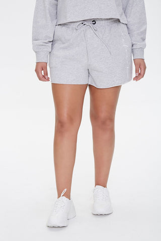 Plus Size Active Graphic Shorts