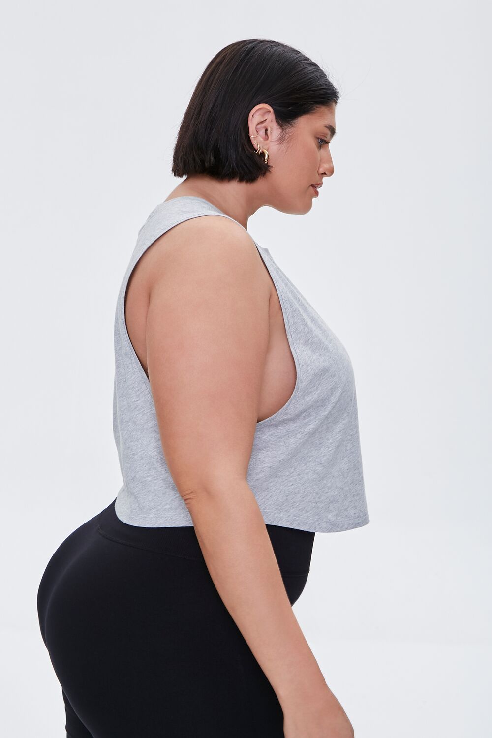  Forever 21 Plus Size Active Muscle Tee - heather grey - Bonton